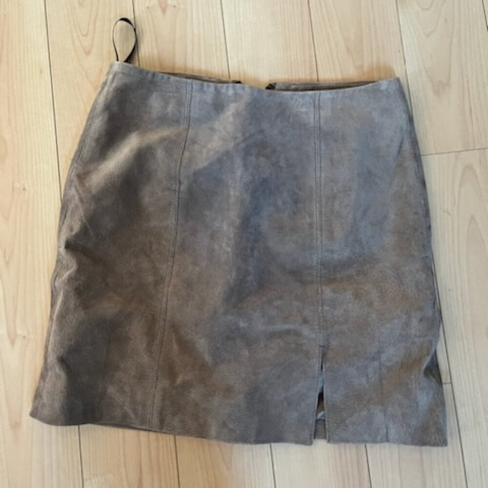 BlankNYC Brown Suede skirt